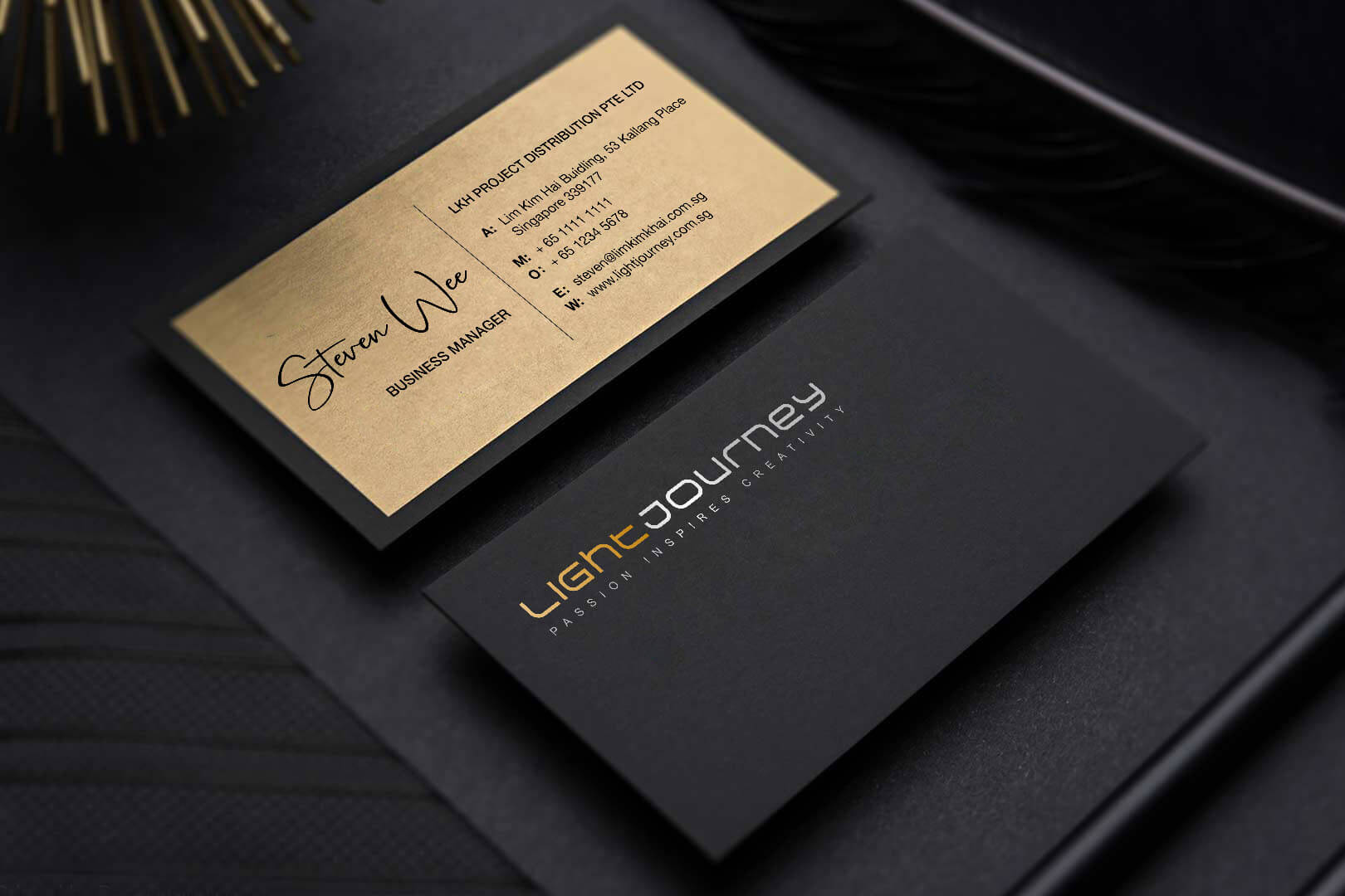 Black Namecard Design