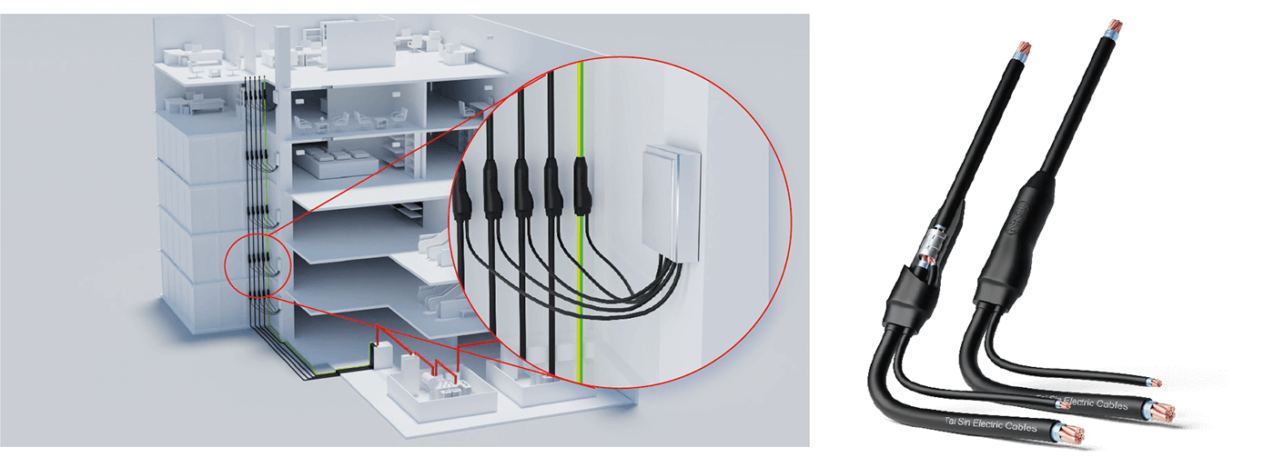 3D Modelling - Branch Cable in A Shopping Mall Design