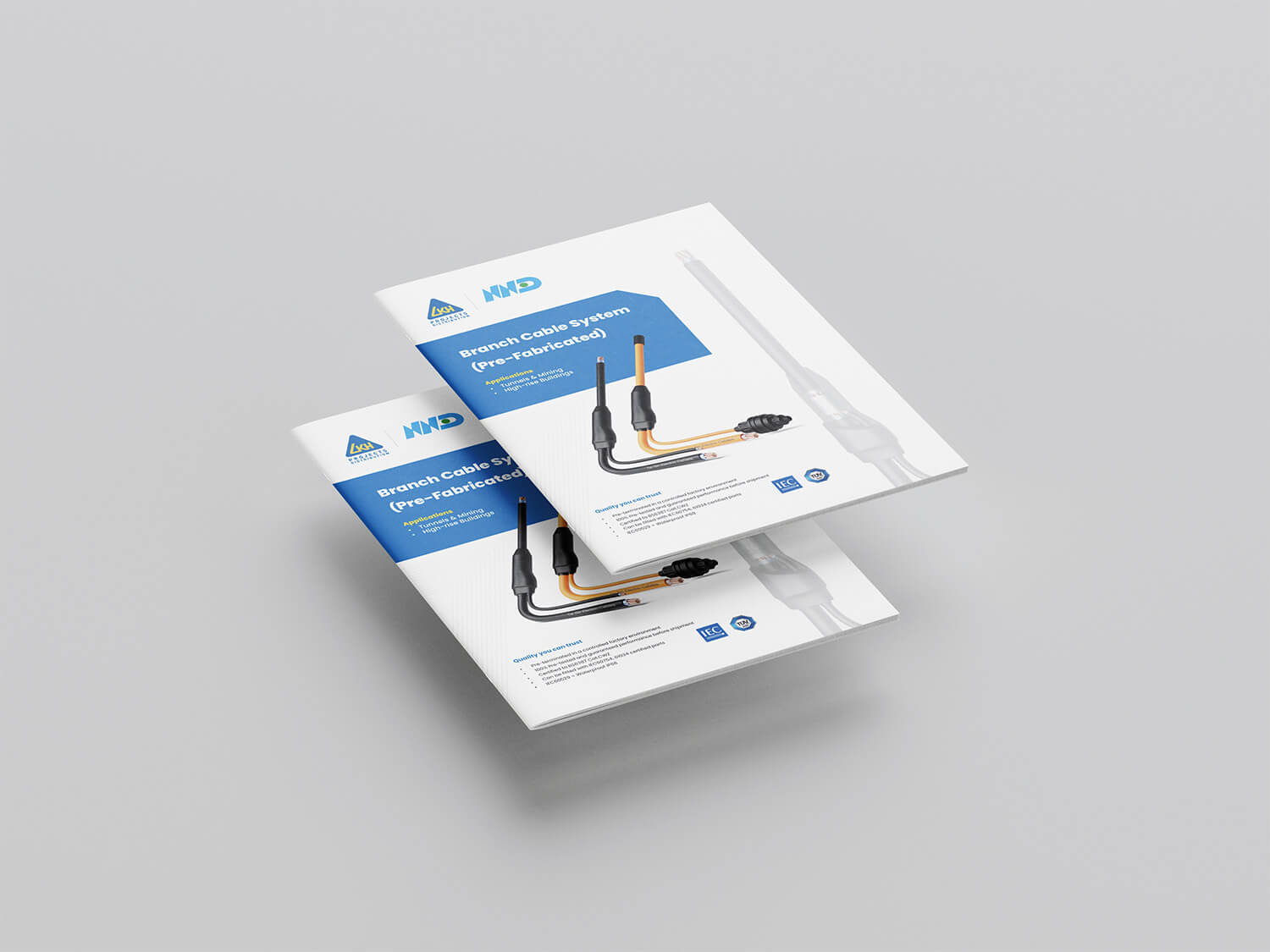 Clean Blue Brochure Design