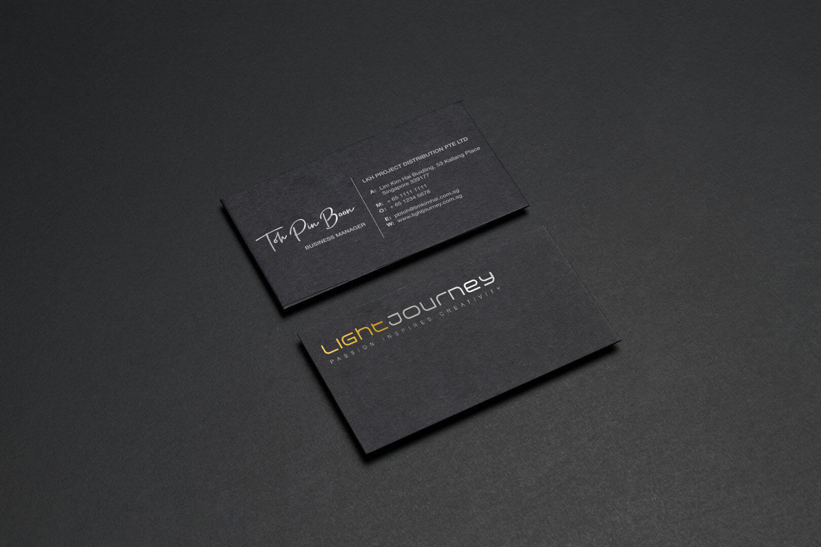 Black Namecard Design